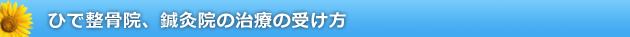 当院の治療の流れ